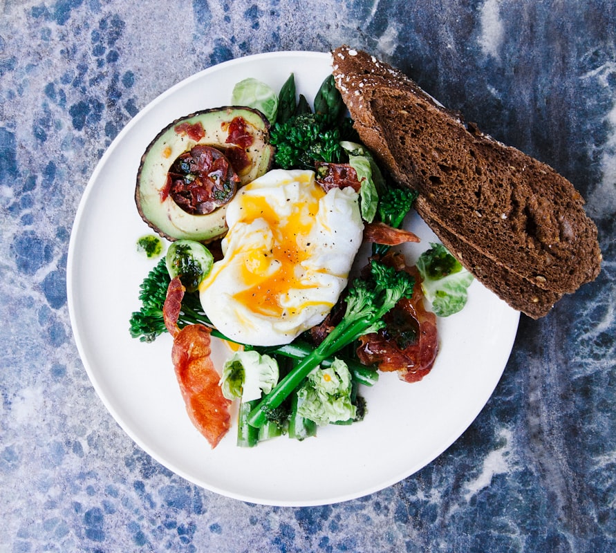 Mediterranean vegetable salad with fresh herbs
